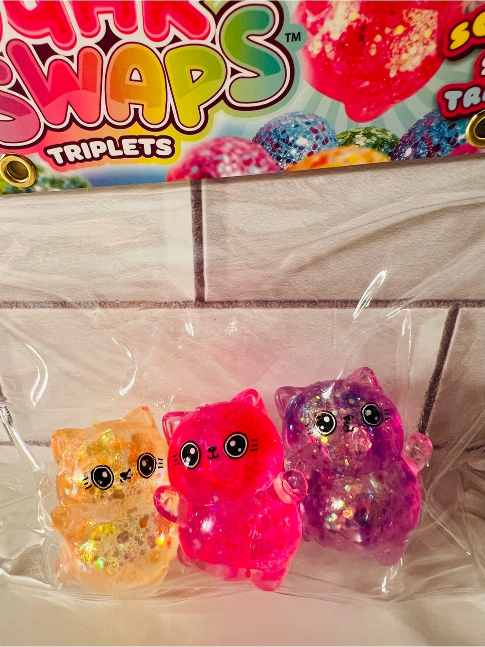 Sugar Swaps Triplets Kittens Kids Toy - Pink, Purple, Orange